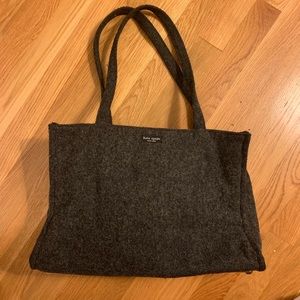 Kate Spade Grey Wool Tote